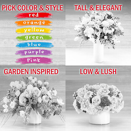 Customize by Style and Color Floral Design